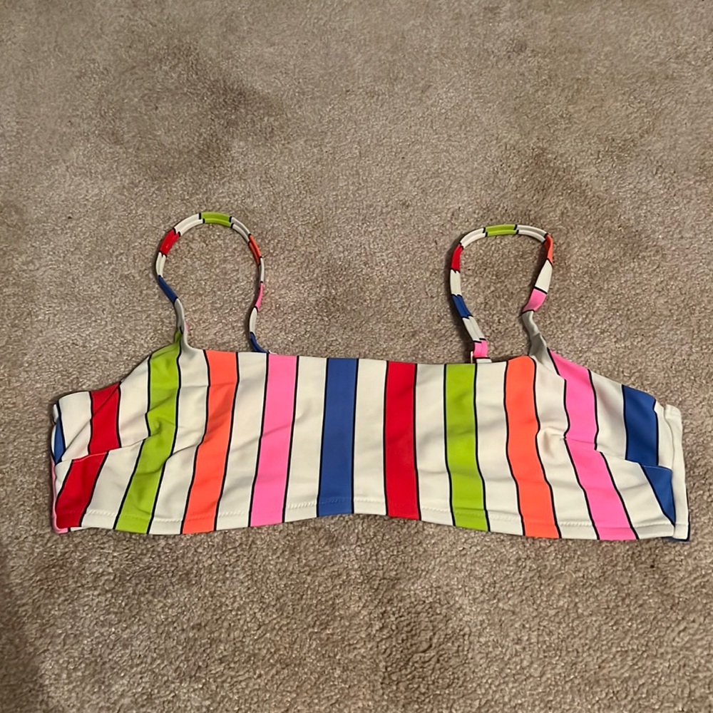 Aerie striped bikini top